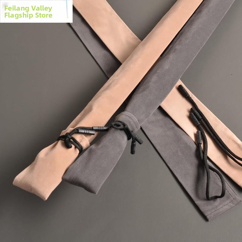 Fishing Rod Case - حقيبة تخزين قصيرة سميكة من القطيفة