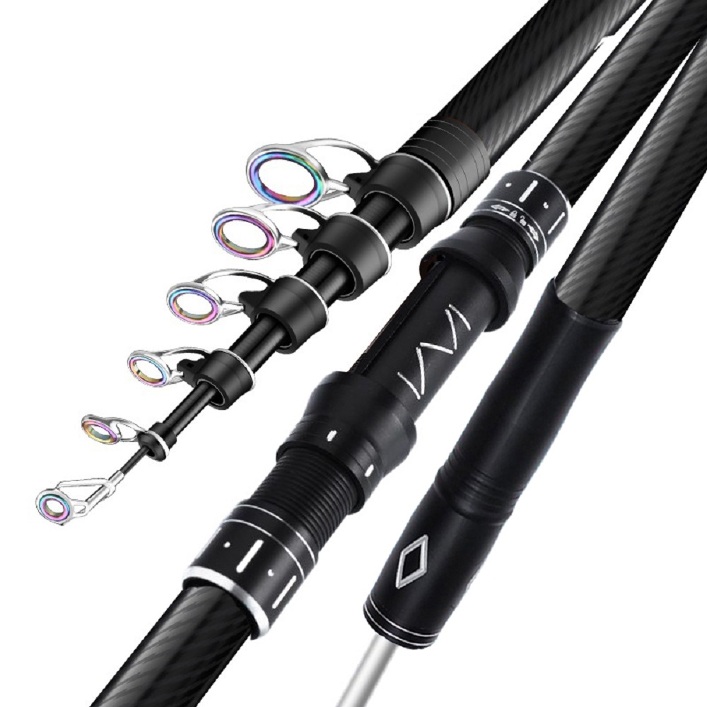 Fishing Rod Surf - 2.1-4.5 متر تلسكوبي تصفح قضيب الغزل