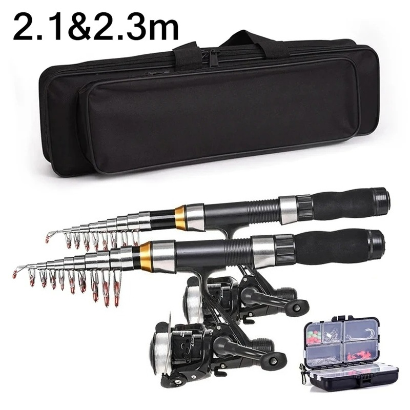 Fishing Rod Spinning - BRAVMAK 2.1/ 2.3 mTelescopic الصيد رود