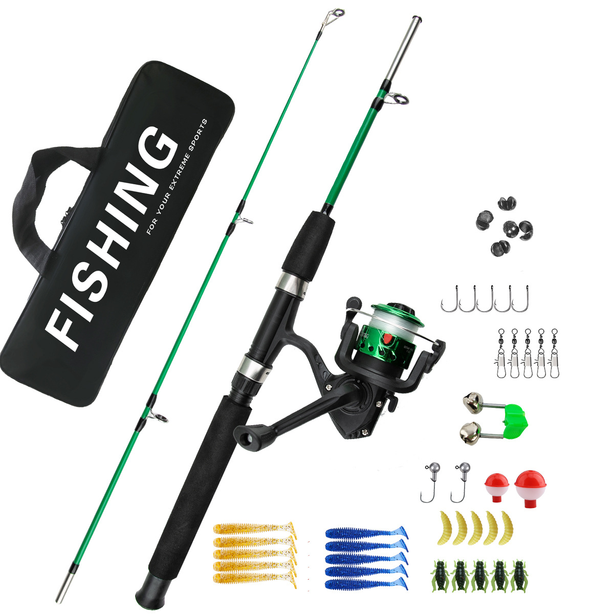طقم صيد الأسماك على الجليد من  - مراجعة Fishing Rod Ice وسعره