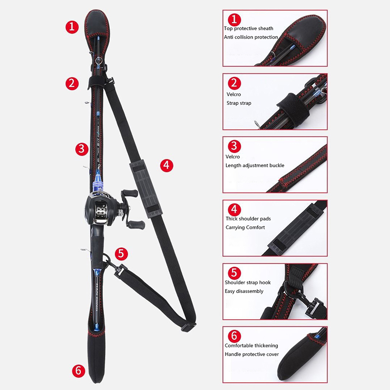 غطاء واقي جديد لقضبان الصيد، ح - مراجعة Fishing Rod Case وسعره