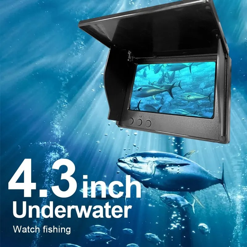 طقم صيد السمك بشاشة فيديو 4.3  - مراجعة Fishing Rod Ice وسعره