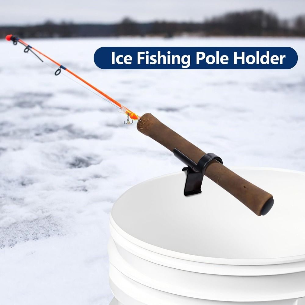 1 قطعة قضيب دلو تخزين حامل متع - مراجعة Fishing Rod Ice وسعره