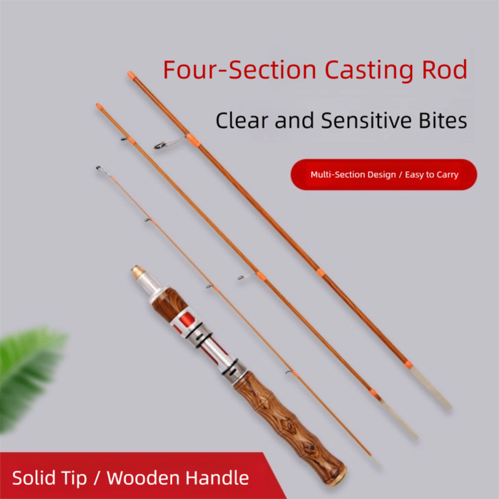 عالية الجودة 4 أقسام الغزل الص - مراجعة Fishing Rod Spinning وسعره