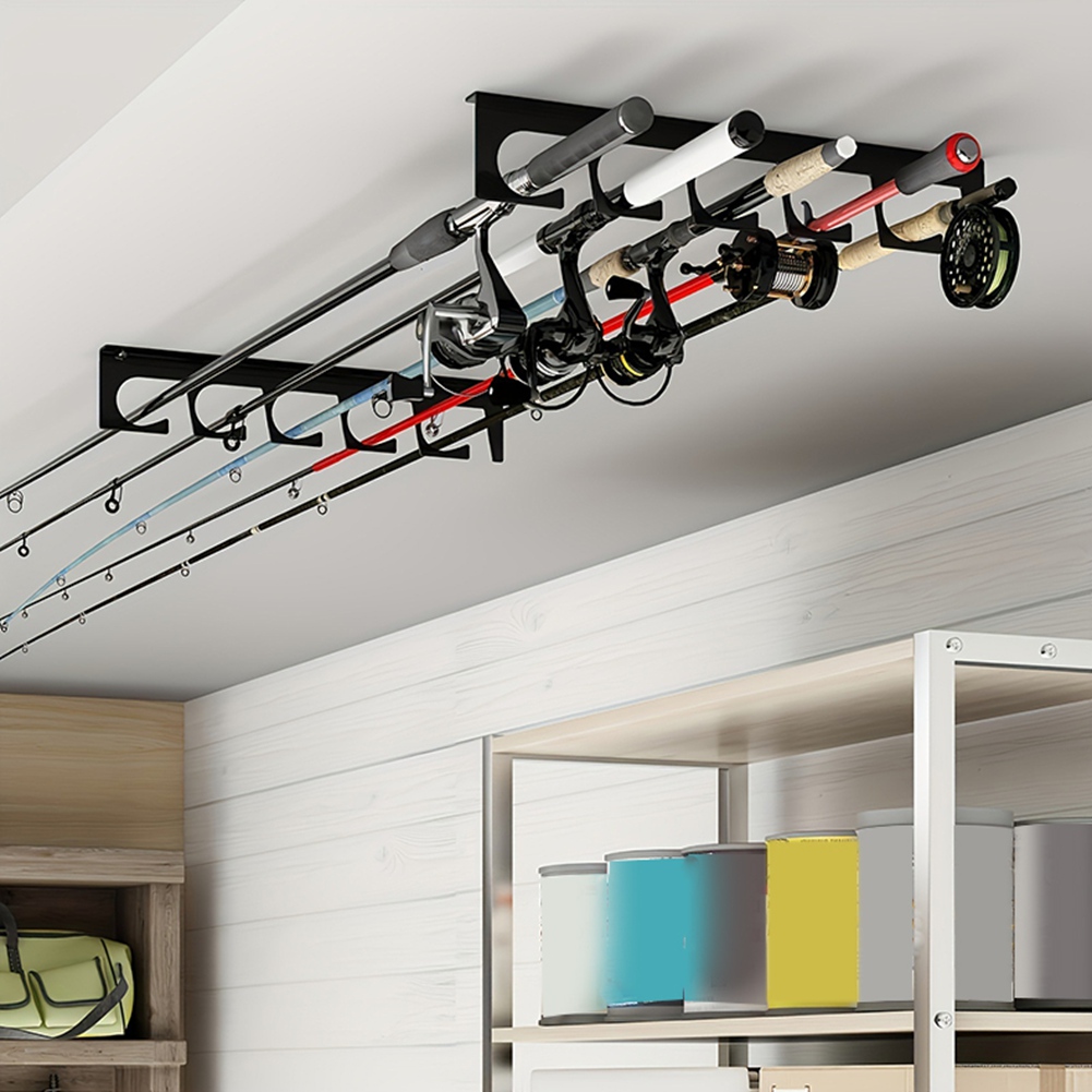حامل معدني لقصبات الصيد B48B ل - مراجعة Fishing Rod Rack وسعره