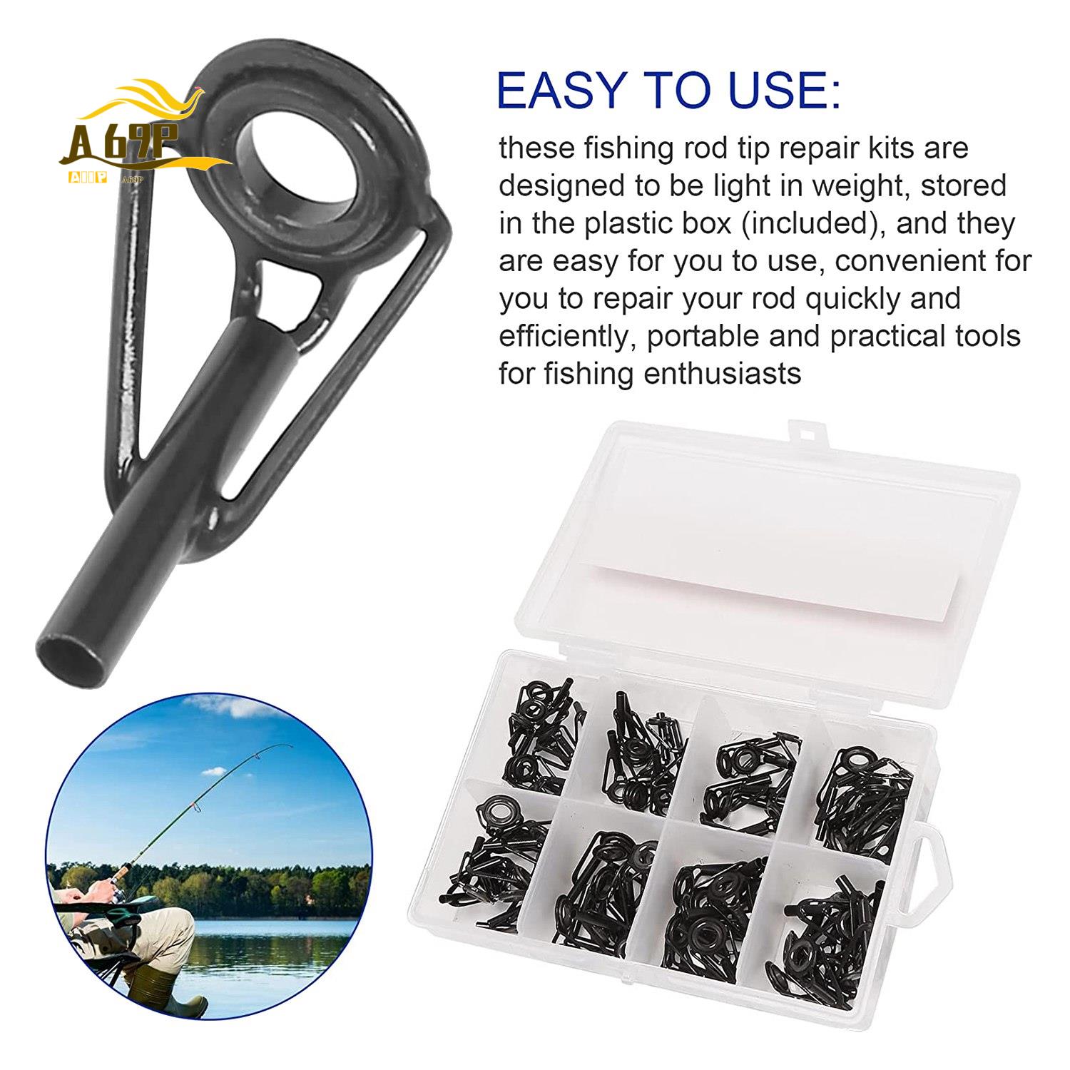 طقم إصلاح طرف صنارة الصيد A69P - مراجعة Fishing Rod Tip Replacement وسعره