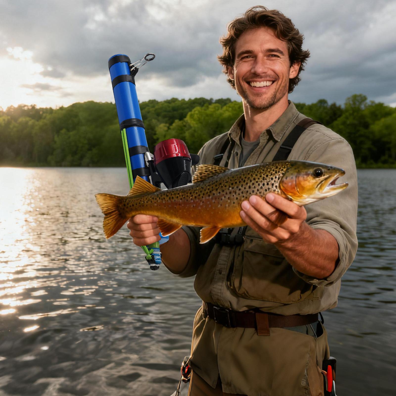 قصبة صيد خشبية مقلاع تصميم أدا - مراجعة Fishing Rod Combo وسعره