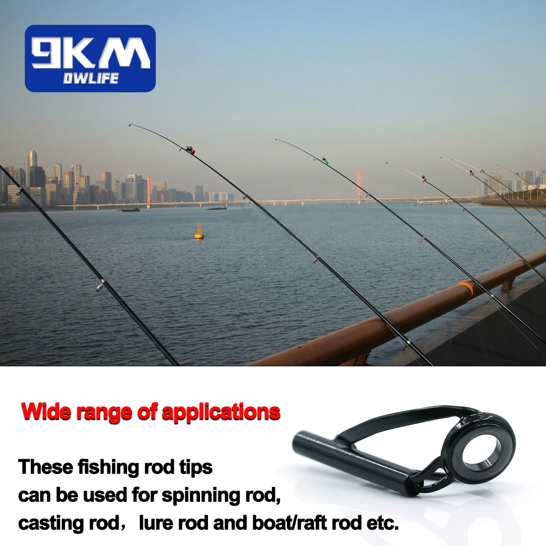 طقم إصلاح طرف قضيب الصيد من ال - مراجعة Fishing Rod Guide Replacement وسعره