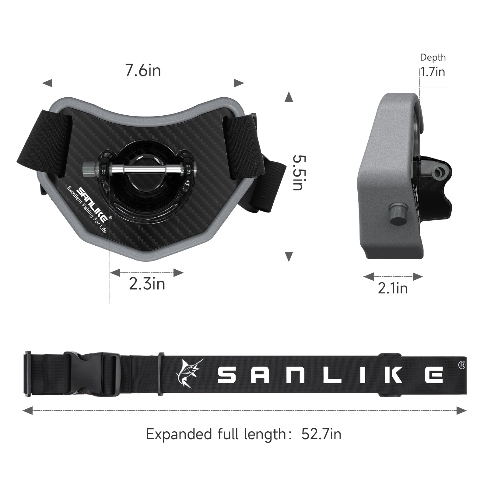SANLIKE-الصيد القتال حزام ، قض - مراجعة Fishing Rod Carbon Fiber وسعره