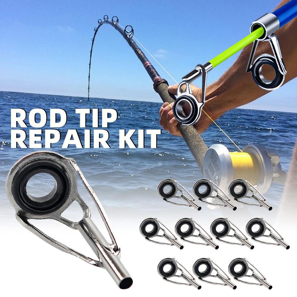 طقم إصلاح رؤوس صنارات الصيد 10 - مراجعة Fishing Rod Repair Kit وسعره