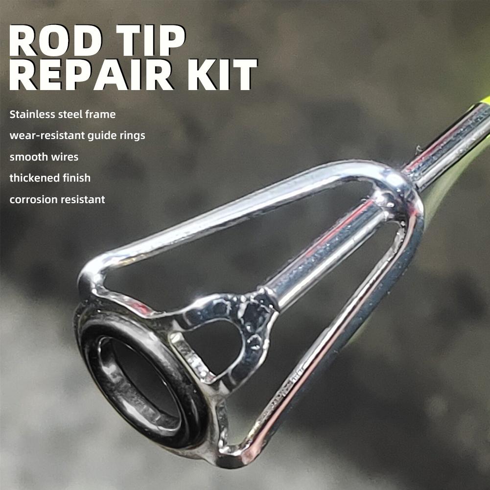 طقم إصلاح رؤوس صنارات الصيد 10 - مراجعة Fishing Rod Repair Kit وسعره