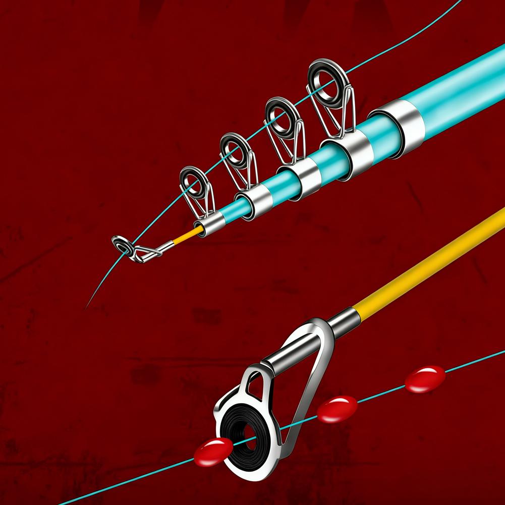 طقم إصلاح رؤوس صنارات الصيد 10 - مراجعة Fishing Rod Repair Kit وسعره