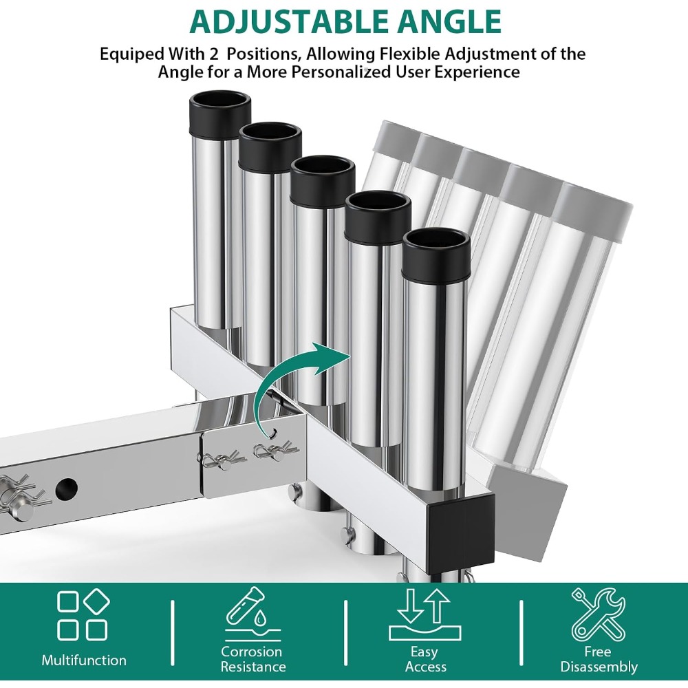 حامل صنارة صيد يثبت على مقبض ا - مراجعة Fishing Rod Rack وسعره