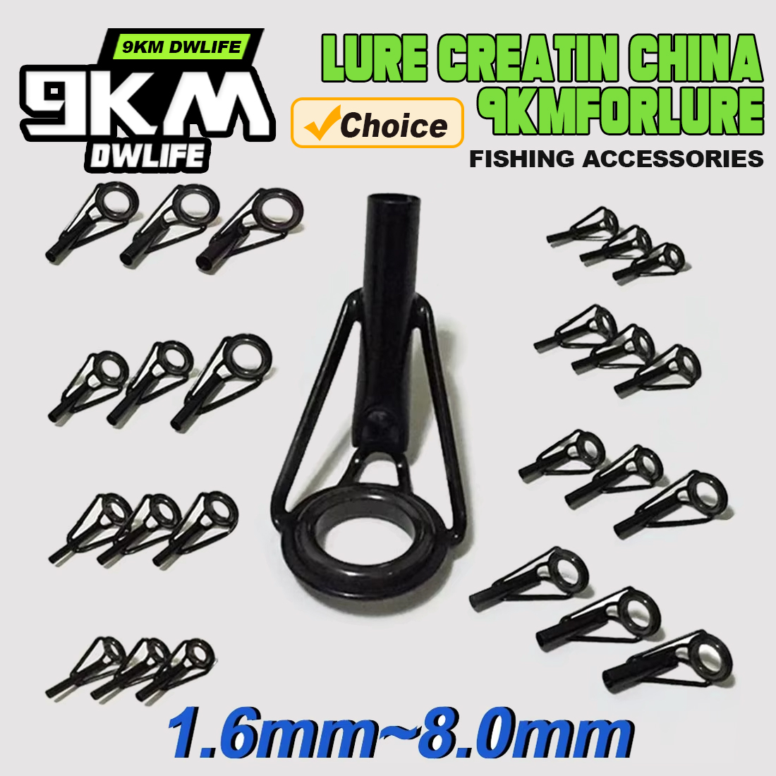 5 قطعة الصيد رود تلميح أدلة طق - مراجعة Fishing Rod Tip Replacement وسعره