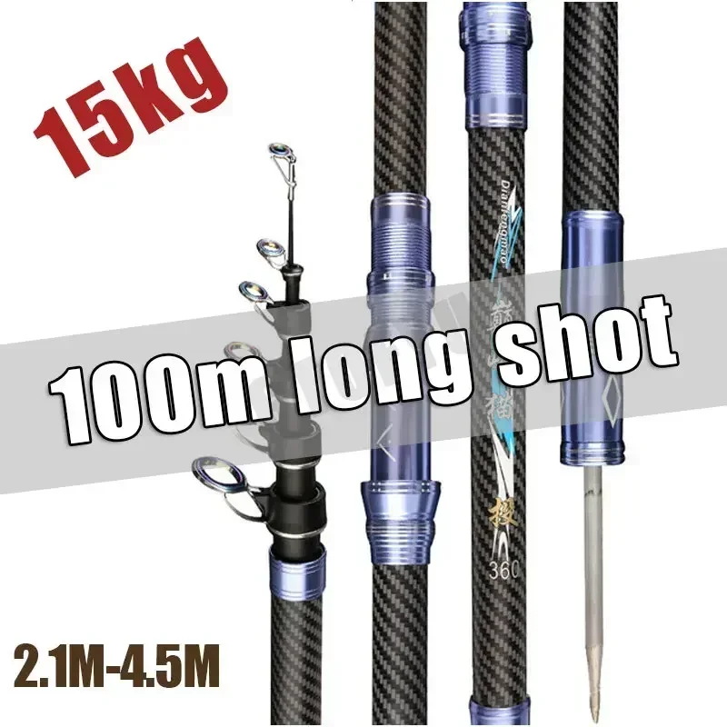 أفضل صنارة صيد دوارة تلسكوبية  - مراجعة Fishing Rod Surf وسعره