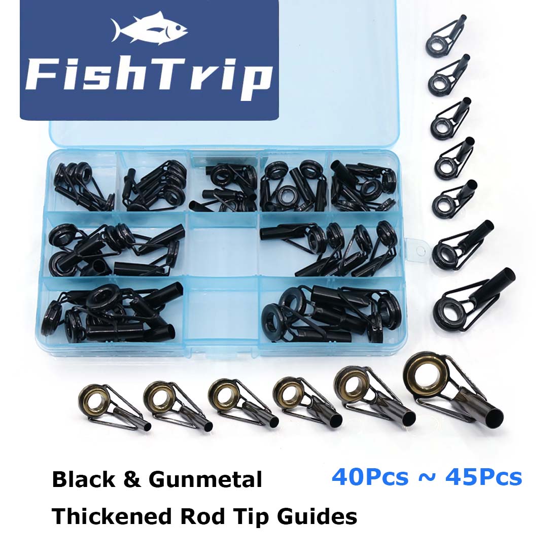 FishTrip قضيب تلميح طقم تصليح  - مراجعة Fishing Rod Tip Replacement وسعره