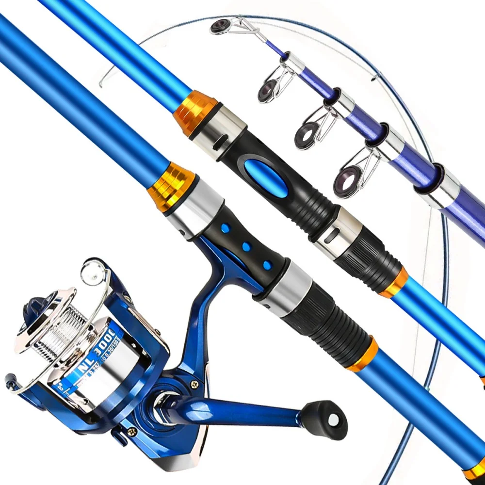 مجموعة صنارة صيد من الألياف ال - مراجعة Fishing Rod Combo وسعره