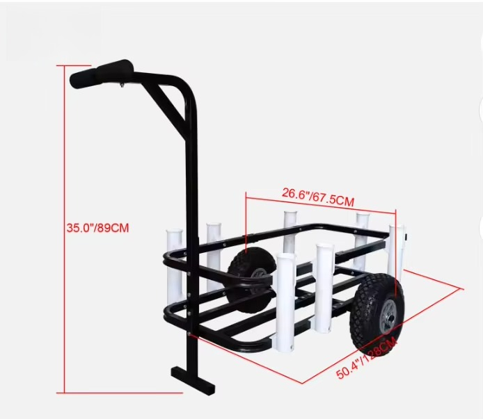 عربة قابلة للطي للشاطئ وصيد ال - مراجعة Fishing Rod Holder وسعره