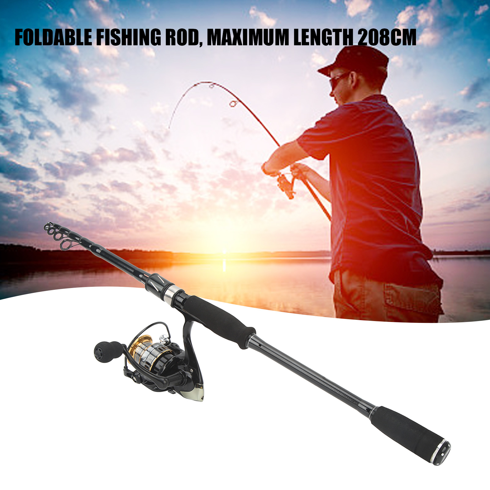 طقم صيد كامل يتضمن قصبة صيد تل - مراجعة Fishing Rod Carbon Fiber وسعره
