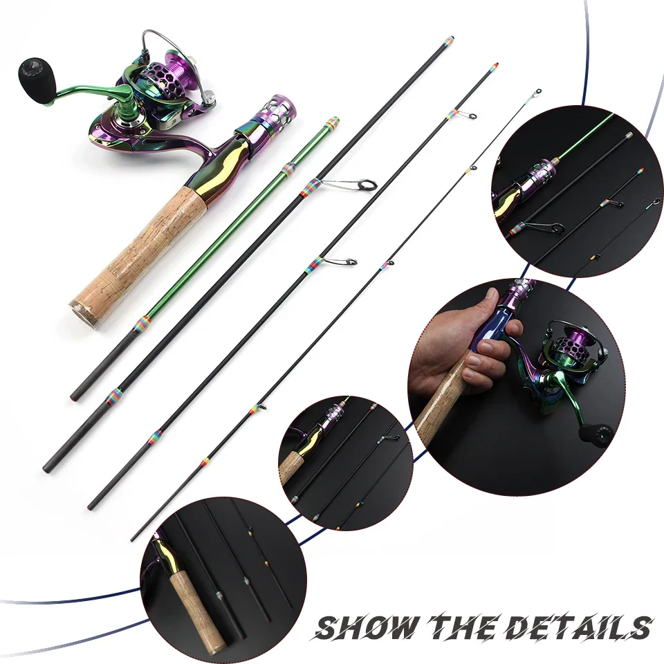 قصبة صيد بأربعة أقسام، مصنوعة  - مراجعة Fishing Rod Carbon Fiber وسعره