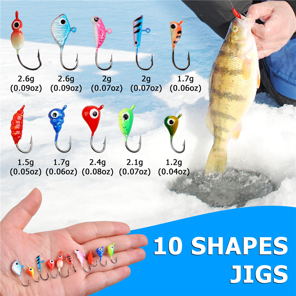 مصغرة تلسكوبي الجليد الصيد رود - مراجعة Fishing Rod Ice وسعره